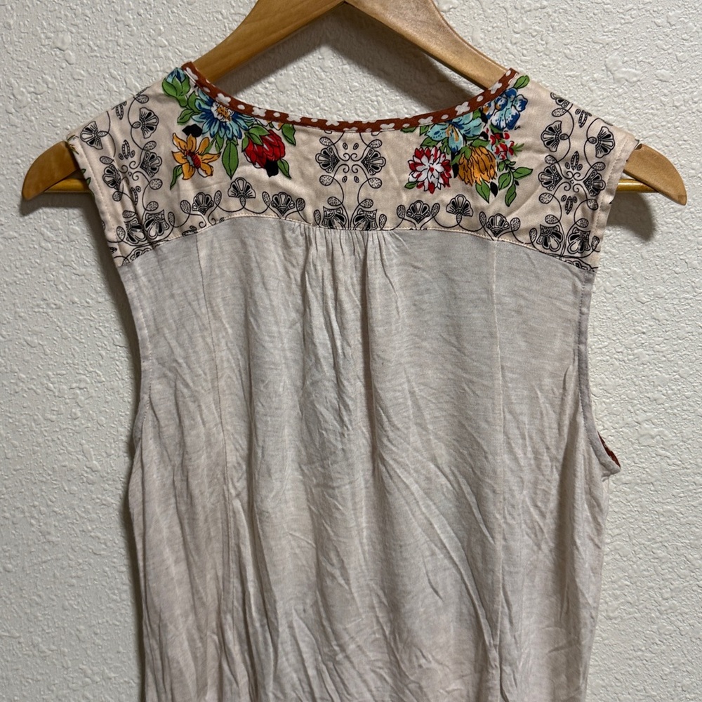 Anthropologie Tiny Floral Patchwork Sleeveless Bo… - image 7